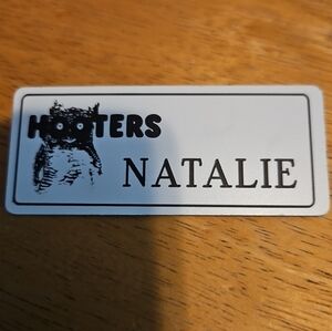 Hooters Name Tag Badge